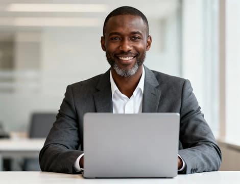 Professional team member at work